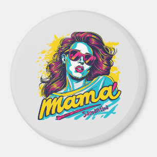 Aimant Personnalisé Retro Mama Pop Art (12)