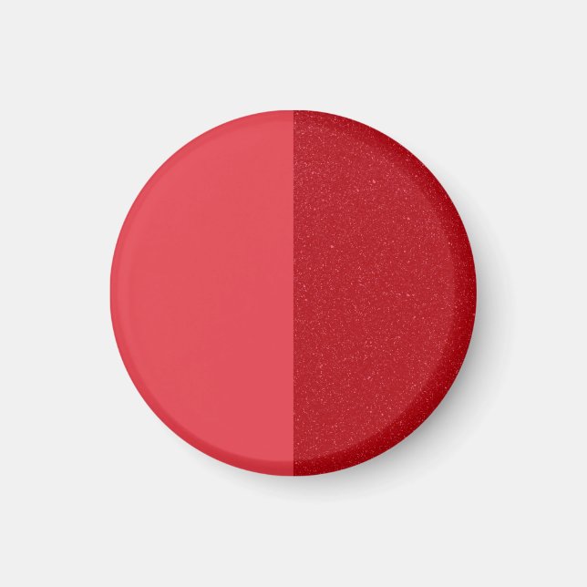 Aimant personnalisé rouge tomate double face – Mat (Devant)