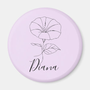 Aimant Personnalisé Septembre Matin Gloire Cadeau Fleur d
