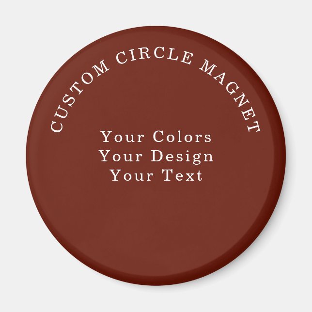 Aimant personnalisé simple en forme de cercle (Devant)