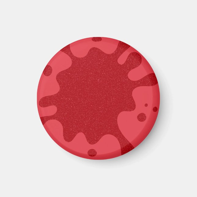Aimant personnalisé tomate rouge éclaboussure (Devant)