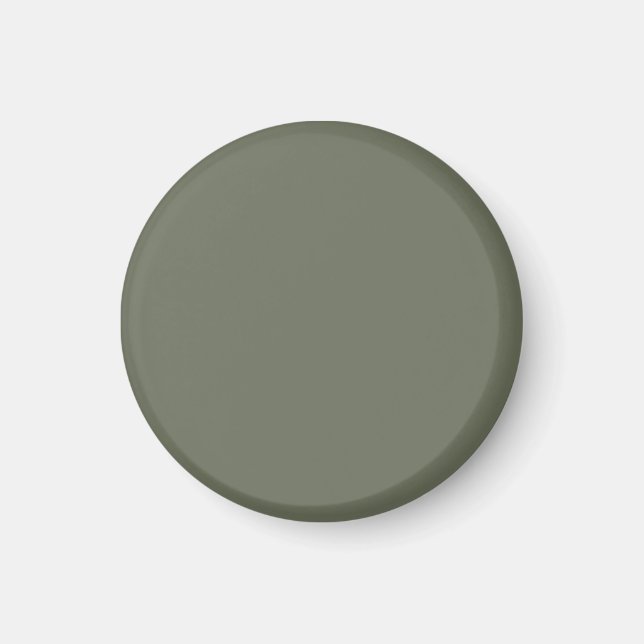 Aimant personnalisé Vert mousse uni (Devant)