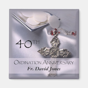 Aimant Personnaliser, 40e anniversaire d'ordination Félic