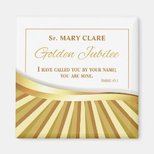 Aimant Personnaliser, Jubilé d'or de la vie religieuse