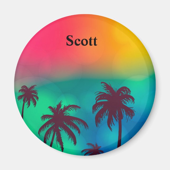 Aimant Personnaliser l'aimant Nom (Devant)