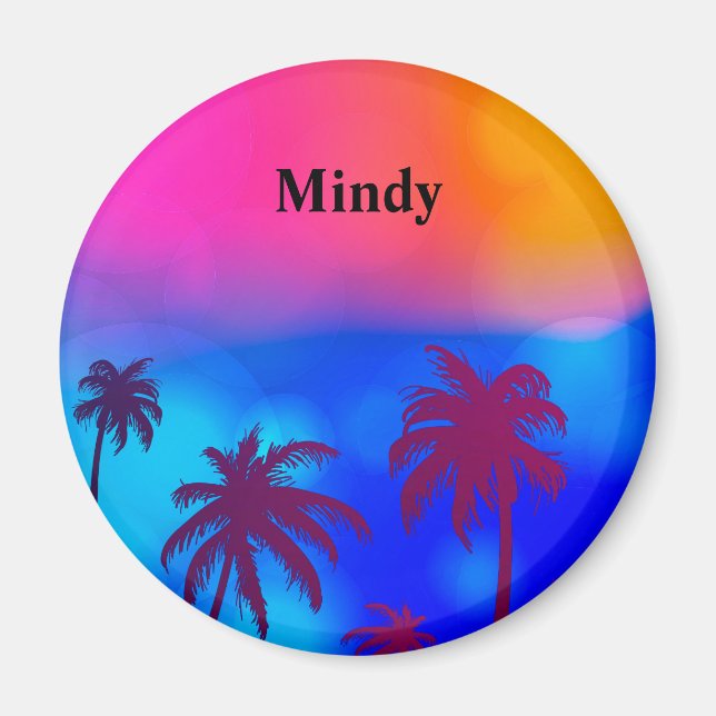 Aimant Personnaliser l'aimant Nom (Devant)