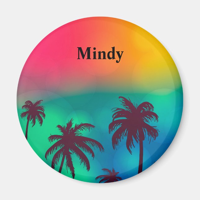 Aimant Personnaliser l'aimant Nom (Devant)