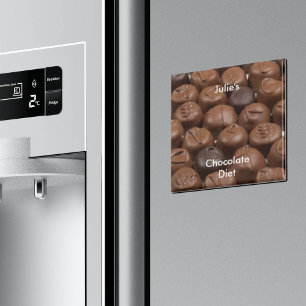 Aimant Personnaliser Nom Chocolate Diet