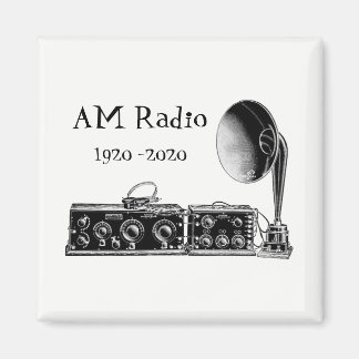 Aimant Personnaliser récepteur radio AM Vintage