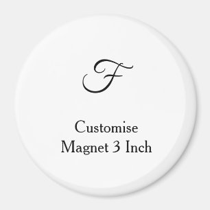 Aimant personnaliser un cercle simple de 3 pouces personn