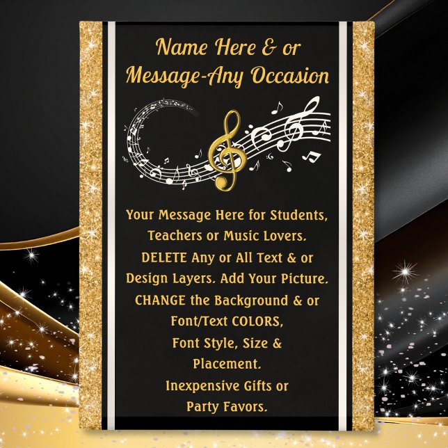 Aimant PERSONNALISÉS, Faveurs de fête sur le thème de la  (Music Magnet. Music themed party favors for music themed birthday party, music themed graduation.)
