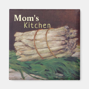 Aimant Personnalisez Vintage Manet Bunch d'Asparagus