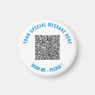 Aimant Personnalisez votre exemple de code QR et de texte