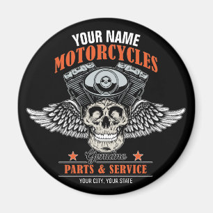 Aimant Personnalized Biker Flying