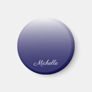 Aimant Personnalized gradient ombre navy blue