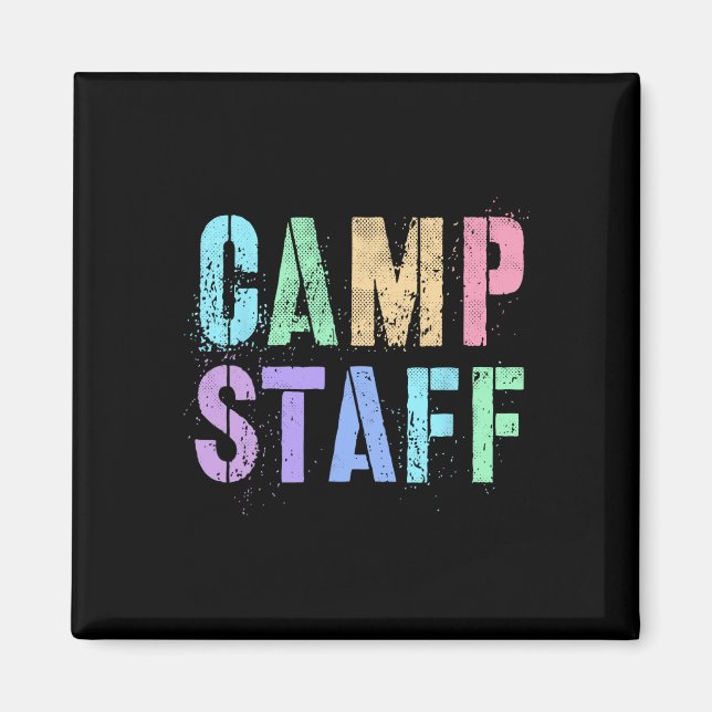 Aimant Personnel du camp Rétro Conseiller d'équipe du ter (Devant)