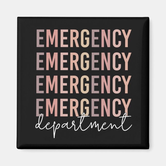 Aimant Personnel du service des urgences | infirmière | T (Devant)