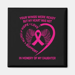 Aimant Perte De Fille Cancer Du Sein Ailes Du Coeur Graph