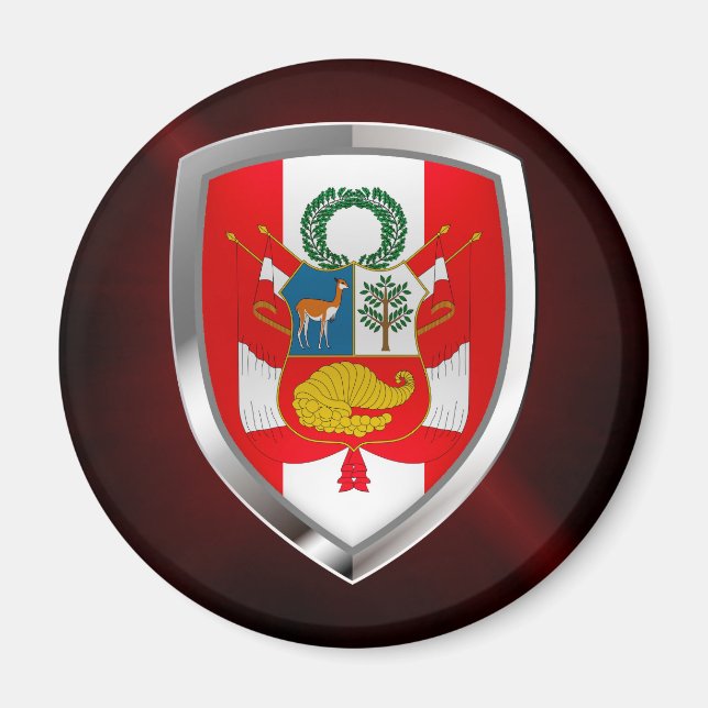 Aimant Peru Metallic Emblem (Devant)