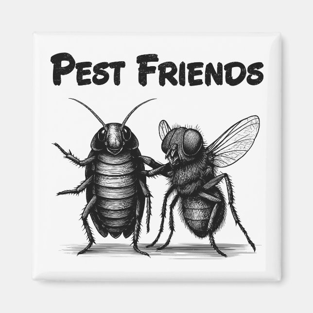Aimant Pest Friends BFF (Devant)