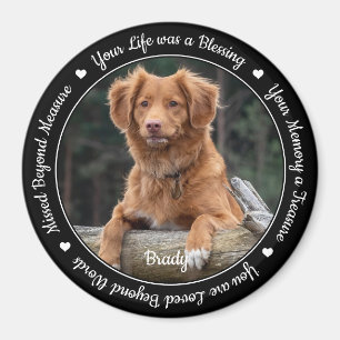 Aimant Pet Loss Remembrance Keepsake Dog Pet Memorial