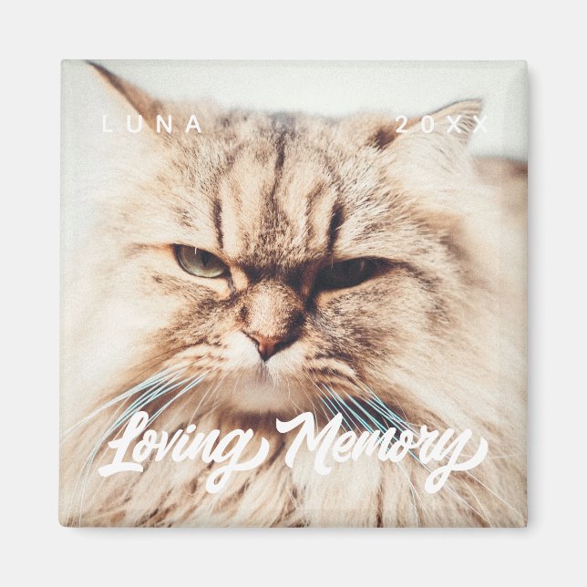 Aimant Pet Memorial Love Memory Modern Simple Photo (Devant)