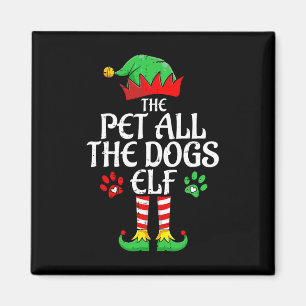 Aimant Pet Tous Les Chiens Elf Xmas Correspondant Famille