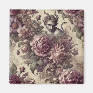 Aimant Pétales de prune piquante - Design floral gothique