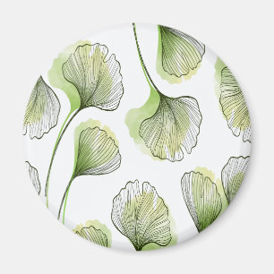 Aimant Pétales verts