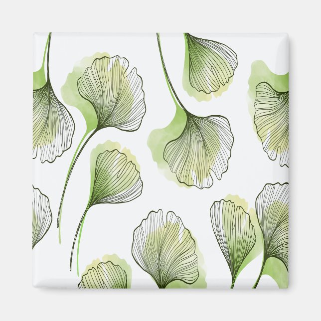 Aimant Pétales verts (Devant)