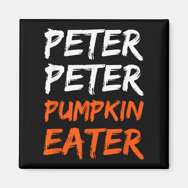 Aimant Peter Citrouille Costume Mangeur Halloween (Devant)