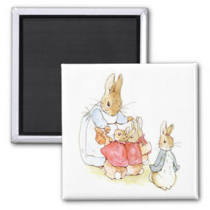 Aimant Peter Rabbit et ses soeurs (par Beatrix Potter)