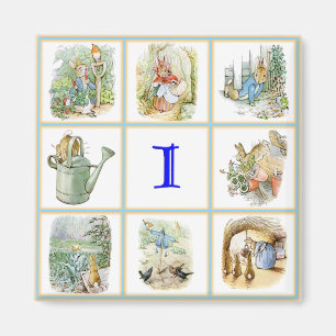 Aimant PETER RABBIT images personnalisées avec la lettre