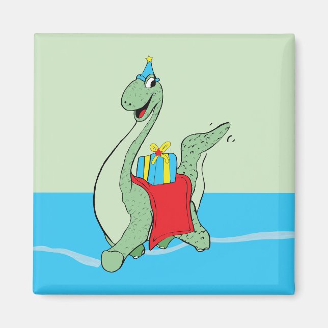 Aimant Petit, Anniversaire Dinosaur (Devant)