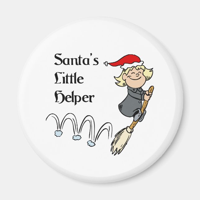 Aimant petit assistant père Noël (Devant)