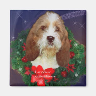 Aimant Petit Basset Griffon Vendeen Cadeaux de Noël