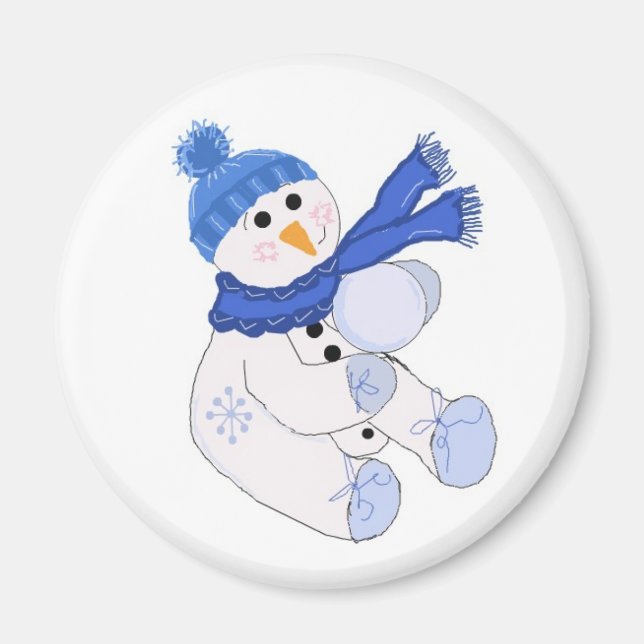 Aimant Petit bonhomme de neige (Devant)