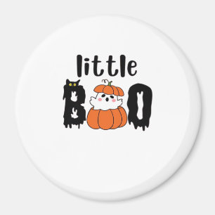 Aimant Petit Boo Chauve Halloween Citrouille Chat Style V