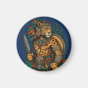 Aimant Petit cadeau du Guerrier Brave de la Tribu Jaguar