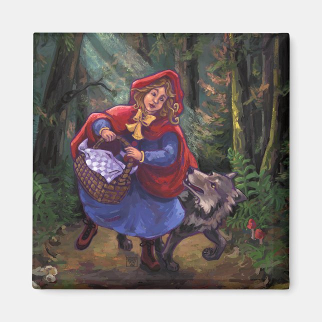 Aimant Petit Chaperon Rouge (Devant)