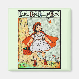 Aimant Petit Chaperon Rouge Vintage Mignon