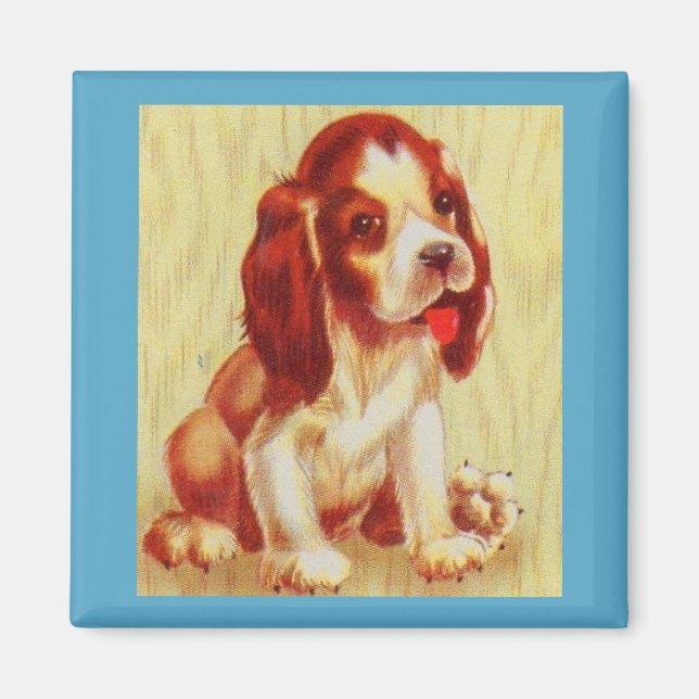 Aimant petit chiot beagle mignon (Devant)