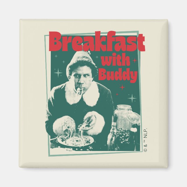 Aimant Petit-Déjeuner Avec Buddy (Devant)