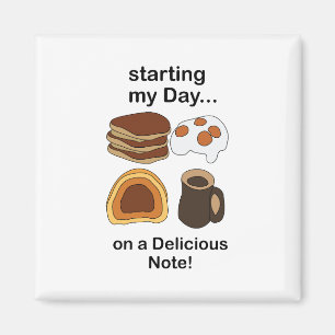 Aimant Petit déjeuner : commencer ma journée sur une note