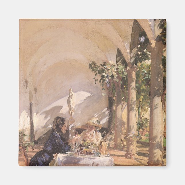 Aimant Petit déjeuner dans la loggia de John Singer Sarge (Devant)