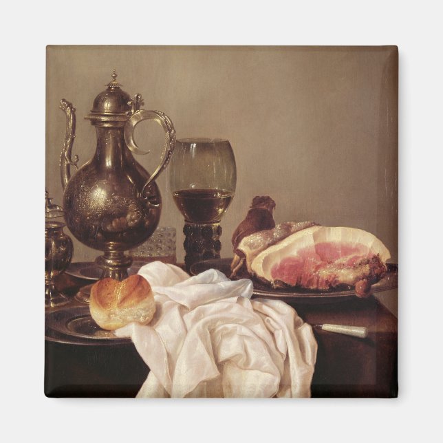 Aimant Petit déjeuner Still Life (huile sur panneau) (Devant)
