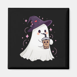Aimant Petit Ghost Ice Café Éffrayante saison mignonne Gh