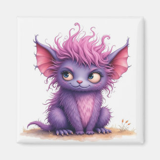 Aimant Petit Monstre mignon et rose