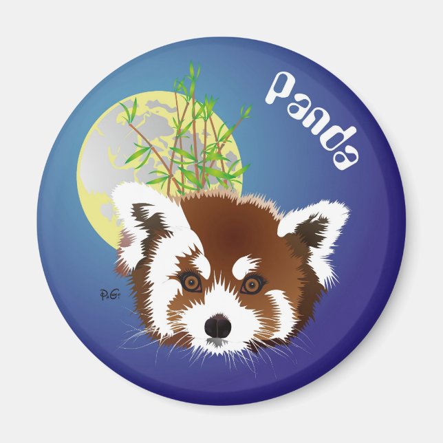 Aimant Petit panda (Ailurus fulgens) (Devant)