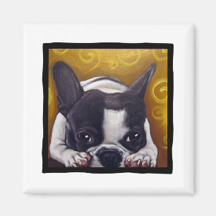 Aimant Petit somme pie de Frenchie